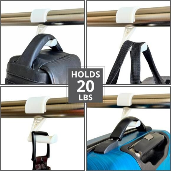 Closet organizer hooks purse hanger bag holder belt backpack hat storage hooks s - Picture 3 of 7